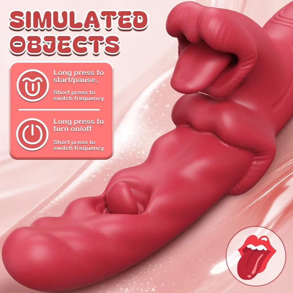 New Style Tongue Licking Vibrator for Women Clitoris Stimulator Dildo Vibrator Powerful Vagina Vibrator Vibration Sexy Adult — image 3
