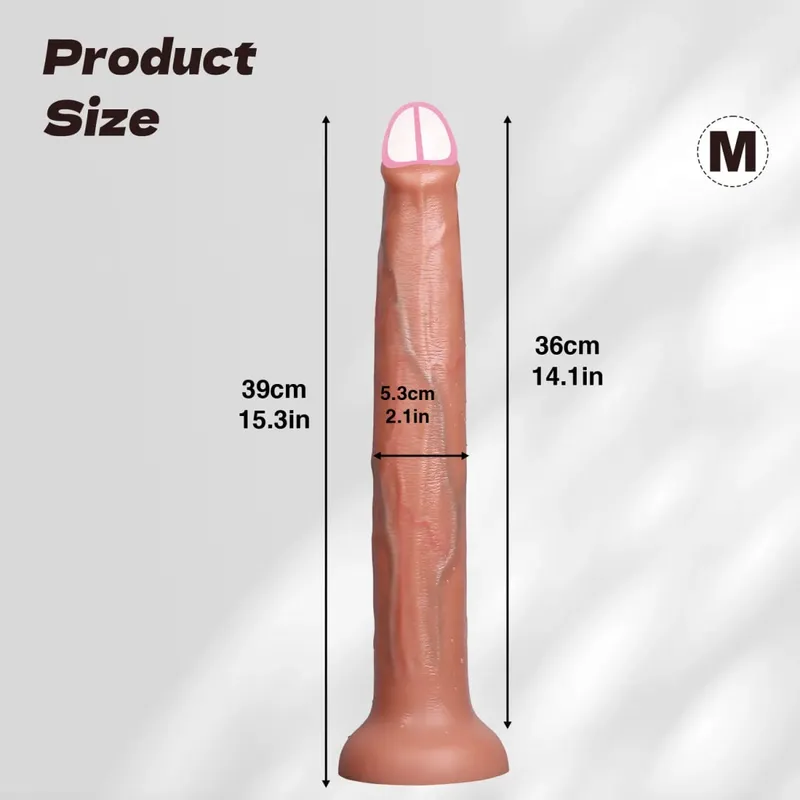 ealistic Long dildo Black Anal Plug with Suction Cup Long Penis Butt Plug Sex Toy for men Women Phallus Anal Dilator Stimulatio — image 12