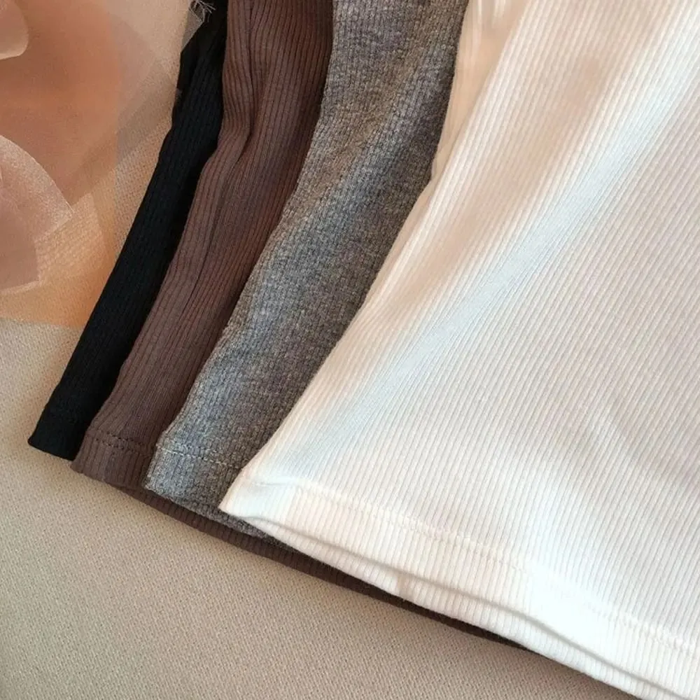 Casual U Neck Summer Tank Tops Slim Underwear Cami Top Shirt Sleeveless Camisoles Fitted Tops for Women — image 2