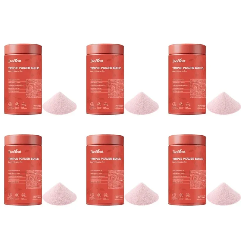 Docteat Triple Power Build Creatine Powder with Creatine HCL Creatine Monohydrate Electrolyte Hydration Blend 30 Servings