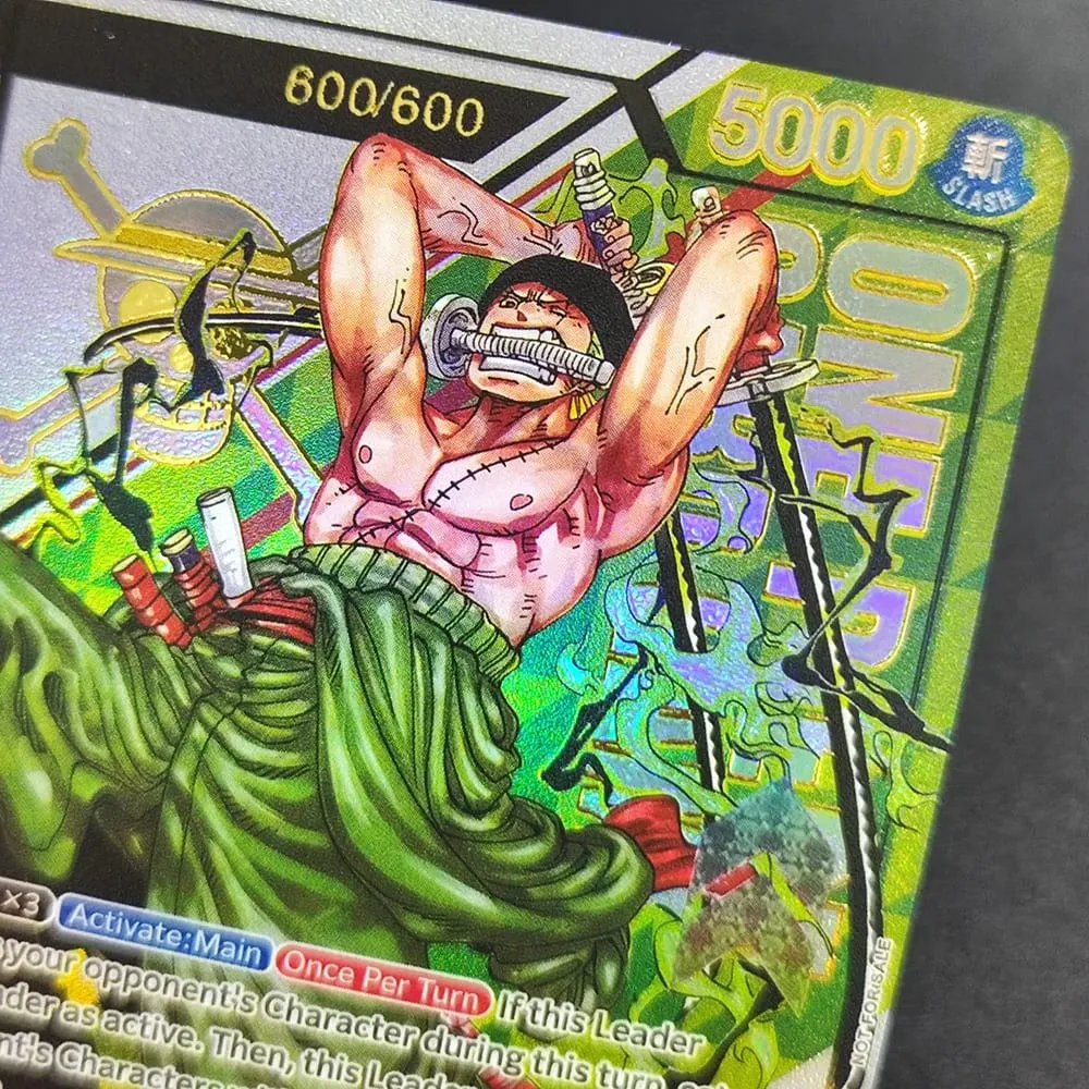 DIY One Piece Card Game Treasure Cup Roronoa Zoro OP12-020 Serialized 1/600 600/600 Collection English Anime Cards — image 3