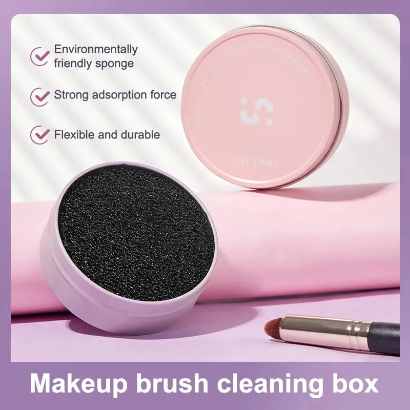 【M】Makeup Brush Cleaning Box Quick Clean Sponge Eyeshadow Brushes Dry Cleaner Cosmetic Wash Clean Powder Tool Makeup Accessories
