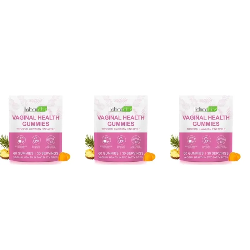 HalmanLabs Vaginal Health Gummies with Probiotics and Vitamin C Balances PH Levels and Supports Vaginal Flora - 60 Gummies — image 9