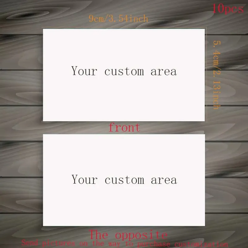 10pcs Customized Premium Business Cards High Quality Printed Invitation Cards Greeting Cards Postcards Personalized Gifts
