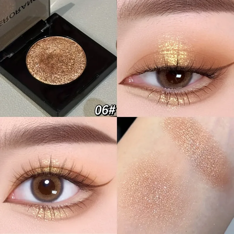 Herorange 16 Color Eyeshadow Highlight Palette Matte Shimmer Orange Brown Pink Champagne Waterproof Portable Festival Mak — image 18
