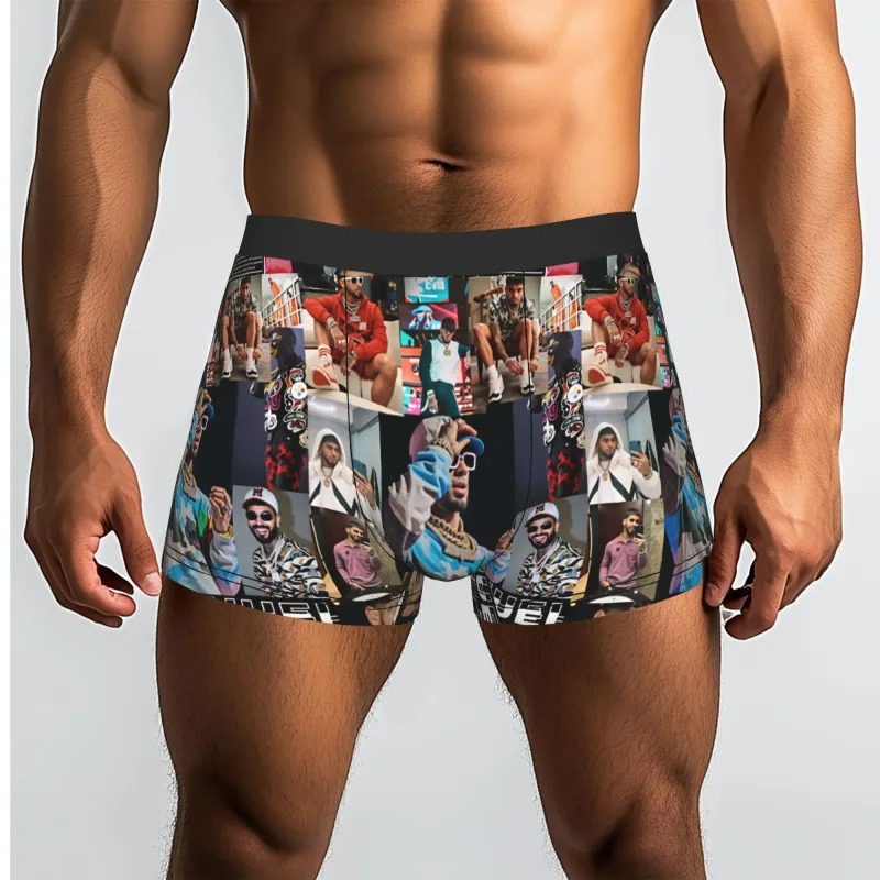 Male Funny A-Anuel AA Underwear Boxer Briefs Stretch Shorts Panties Underpants — image 22