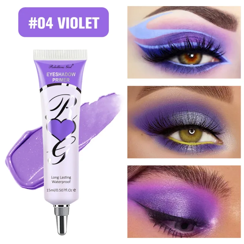 6 Colors Matte Eyeshadow Primer – Crease-Proof Oil-Control Eye Base Long-Lasting Smudge-Resistant Color-Correcting Primer