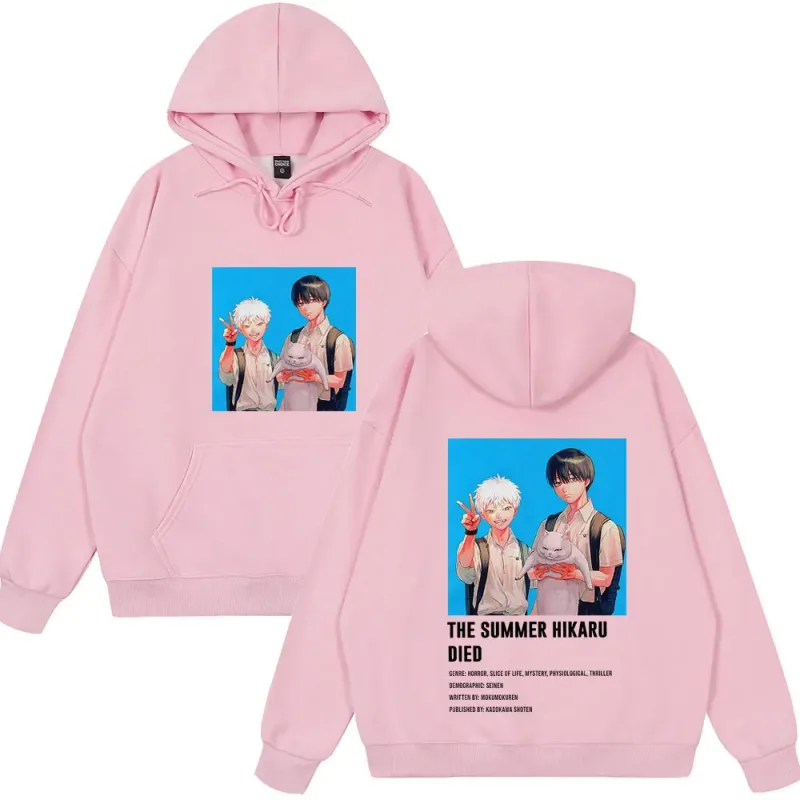 Anime The Summer Hikaru Died Hoodies Hikaru Yoshiki Manga Hoodies Men Women Casual Clothing Cozy Long Sleeve Funny Streetwears — image 7