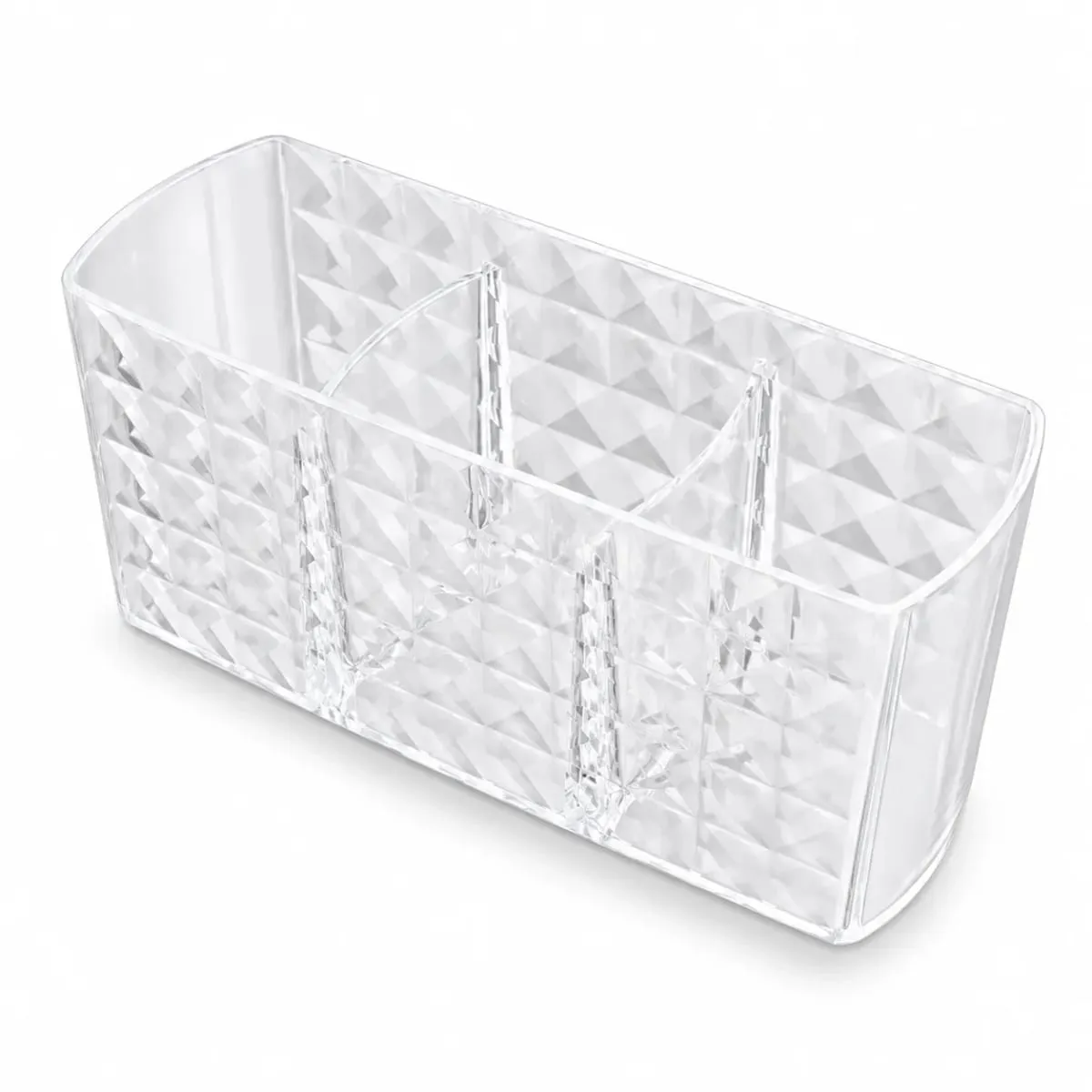 Layered Cosmetic Display Box Desktop Organizer with Compartments for Jewelry Makeup Brushes and Cosmetics — image 5