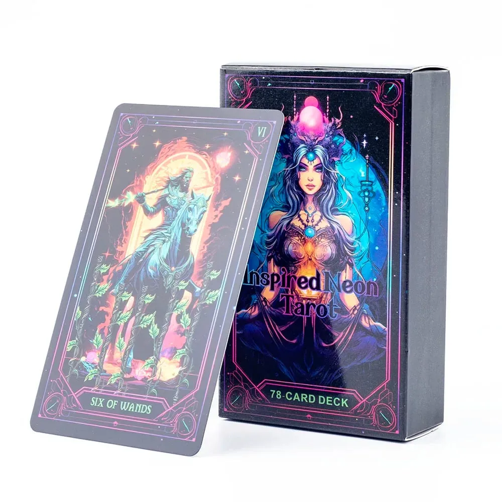 Lấy Cảm Hứng Từ Neon Tarot Bộ 78 Lá Bài Tầm Nhìn Tiếng Anh Phiên Bản Bói Toán 10.3X6Cm Bảng Chơi Trò Chơi Và Bói Toán — image 3