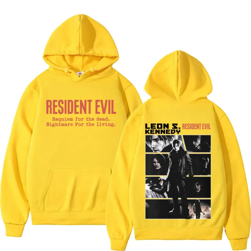 Limited Leon Kennedy Sweatshirts Resident Evil Requiemm Hoodie Pullovers Men Women Fashion Casual Fleece Cozy Hoodies Streetwear — image 10