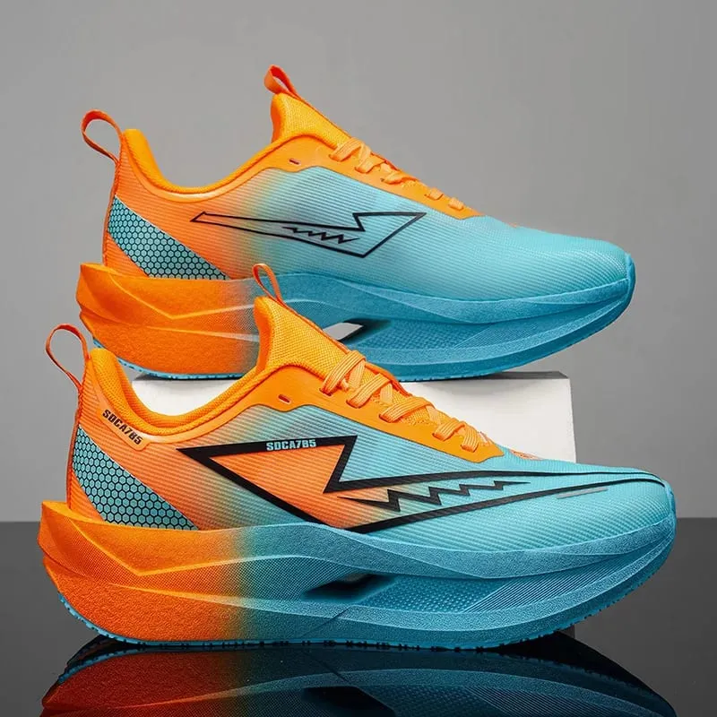 Men Casual Running Shoes Carbon Board Marathon Speciality Sports Breathable Lightweight Woman Comfortable Athletic Sneakers — image 2
