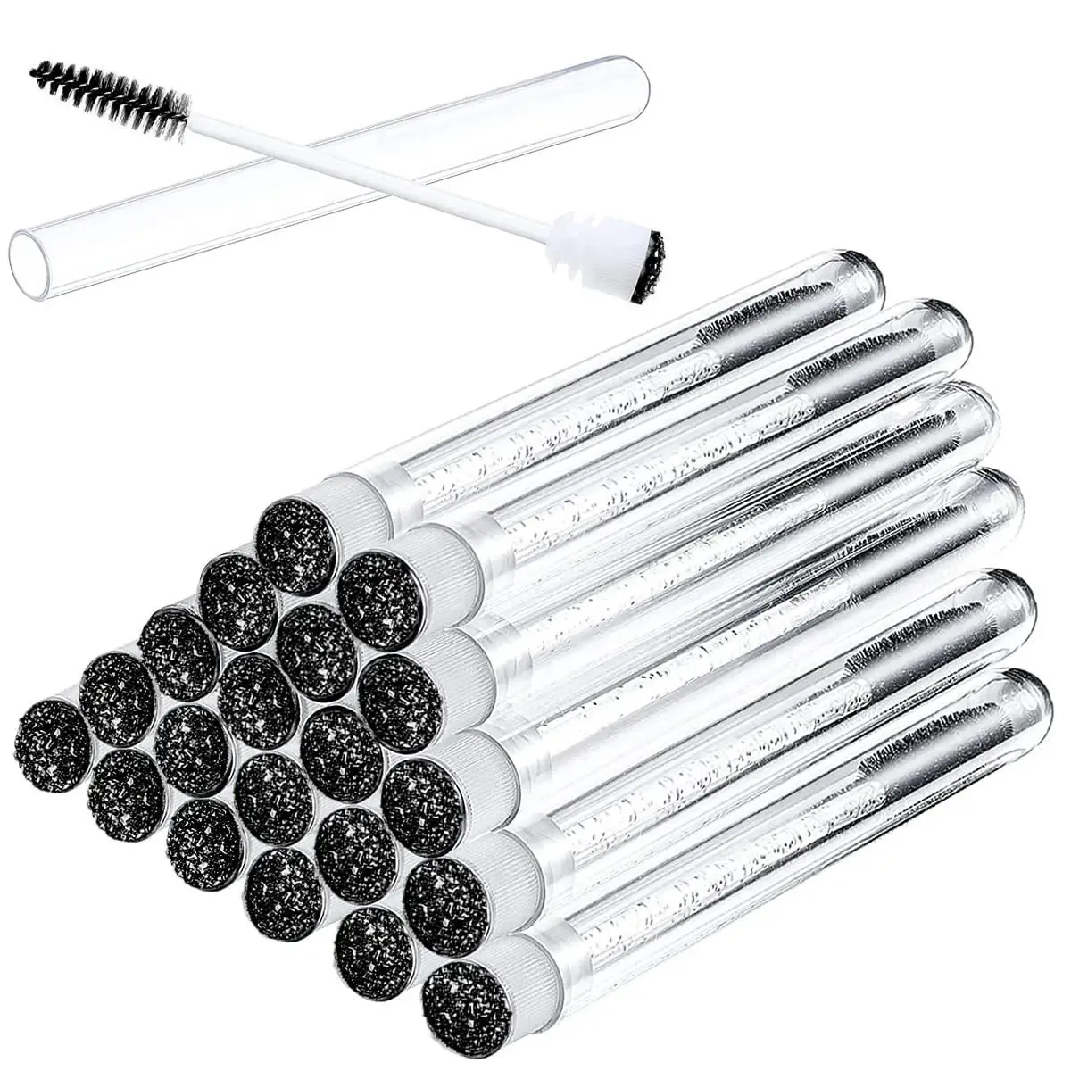EyeLash Brushes 50pcs Reusable Eyelashes Brush Tube for Eyelash Extension Disposable Mascara Wands Eyebrow Brush Applicator — image 4