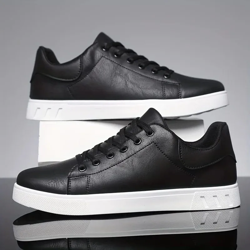 1 Pair of Minimalist Skate Shoes Two Colors Available Versatile and Comfortable Plus Size Lace-Up Soft Sole Lightweight All — image 3