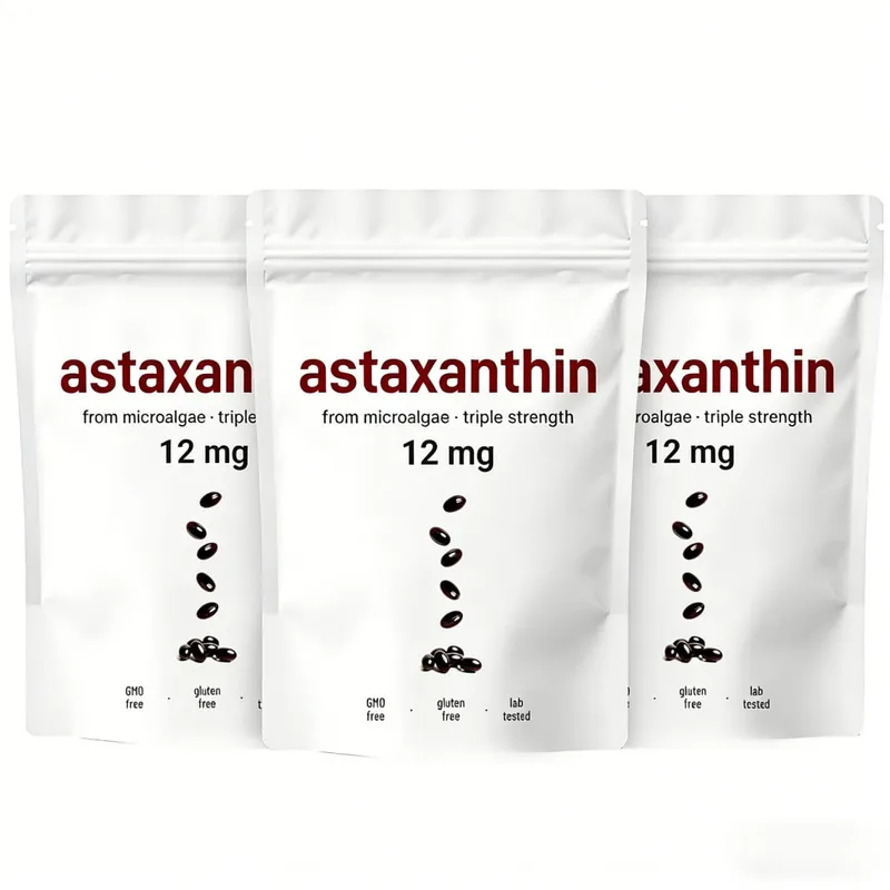 Astaxanthin 12mg softgels - daglig antioxidantstøtte Ikke-GMO glutenfri sojafri 120 kapsler til voksne — image 8