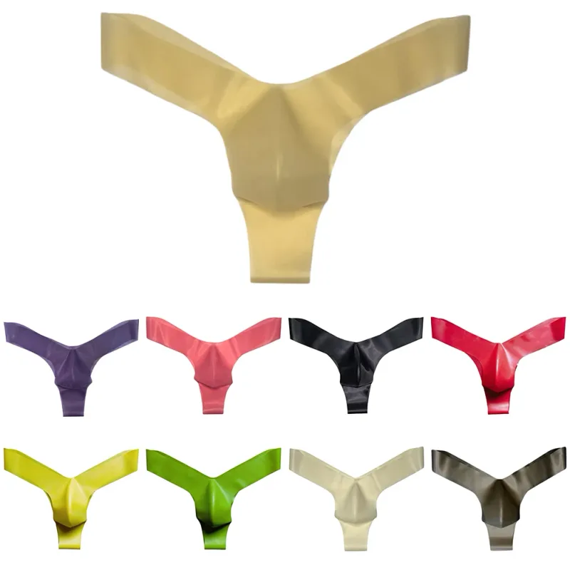 Transparent Latex Thongs For Men Briefs For Men Erotic Underpants Latex Underwear G-Strings Underwear Sexy Lingerie — image 8
