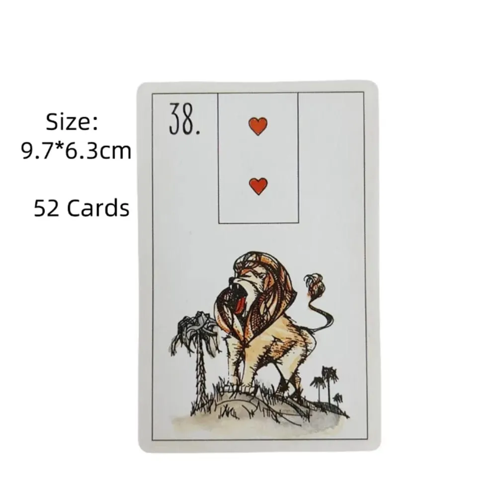 บางที Lenormand Oracle การ์ดสำรับสำหรับปาร์ตี้ครอบครัวคุณภาพสูง Fortune Telling Divination Tarot การ์ดสำรับ — image 3