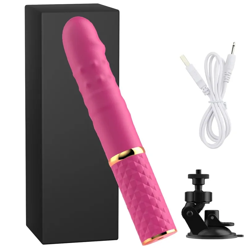 Telescopic Dildo Vibrator Automatic Up Down Massager G-spot Thrusting Retractable Pussy Vibrate Large Size Sex Toys for Women