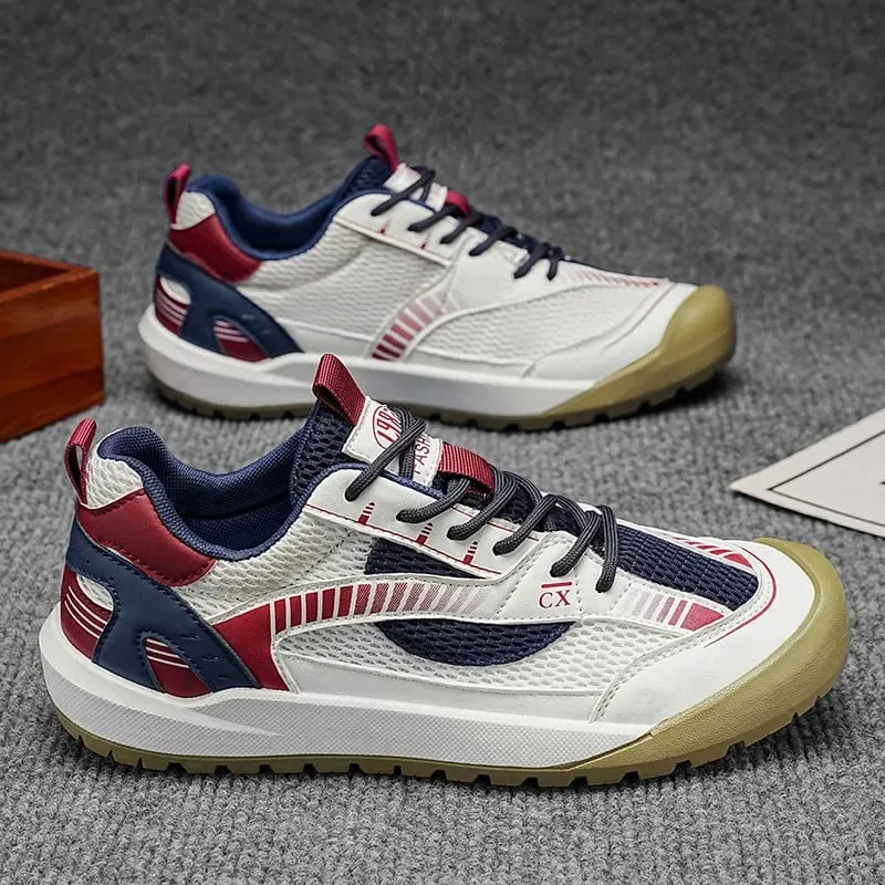 Sneakers Kasual Lelaki Selesa Bernafas Ringan Kasut Sukan Berjalan Bergaya Bergaya Tahan Pakai