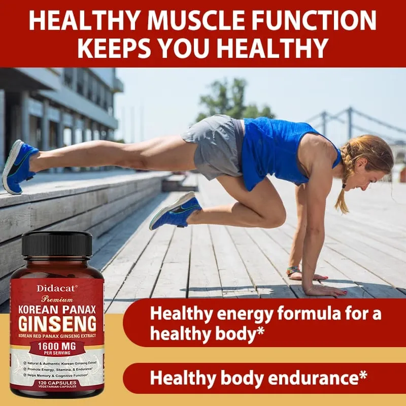 Korean Red Ginseng Capsules | Powerful Ginsenosides To Boost Energy Focus Stamina Vitality and Strengthen The Immune System — image 3
