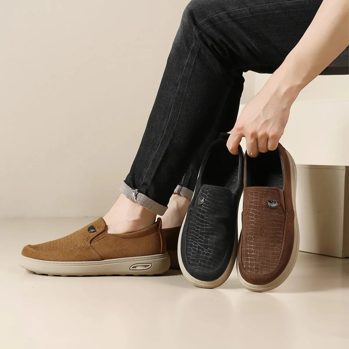 Men's Lightweight Breathable Casual Shoes Summer New Versatile Single Foot Outdoor Wear-Resistant Soft Sole Comfortable Footwear — image 4