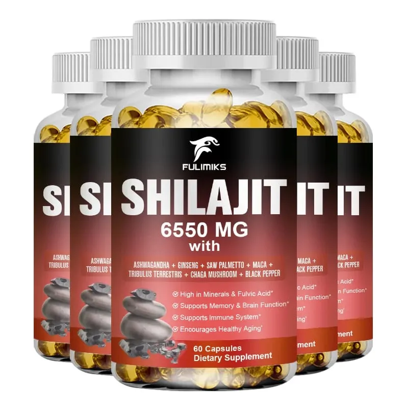 Shilajit Fulvic Acid Supplement with Chaga & Black Pepper Boosts Energy Stamina Immunity Brain Health & Vitality — image 9