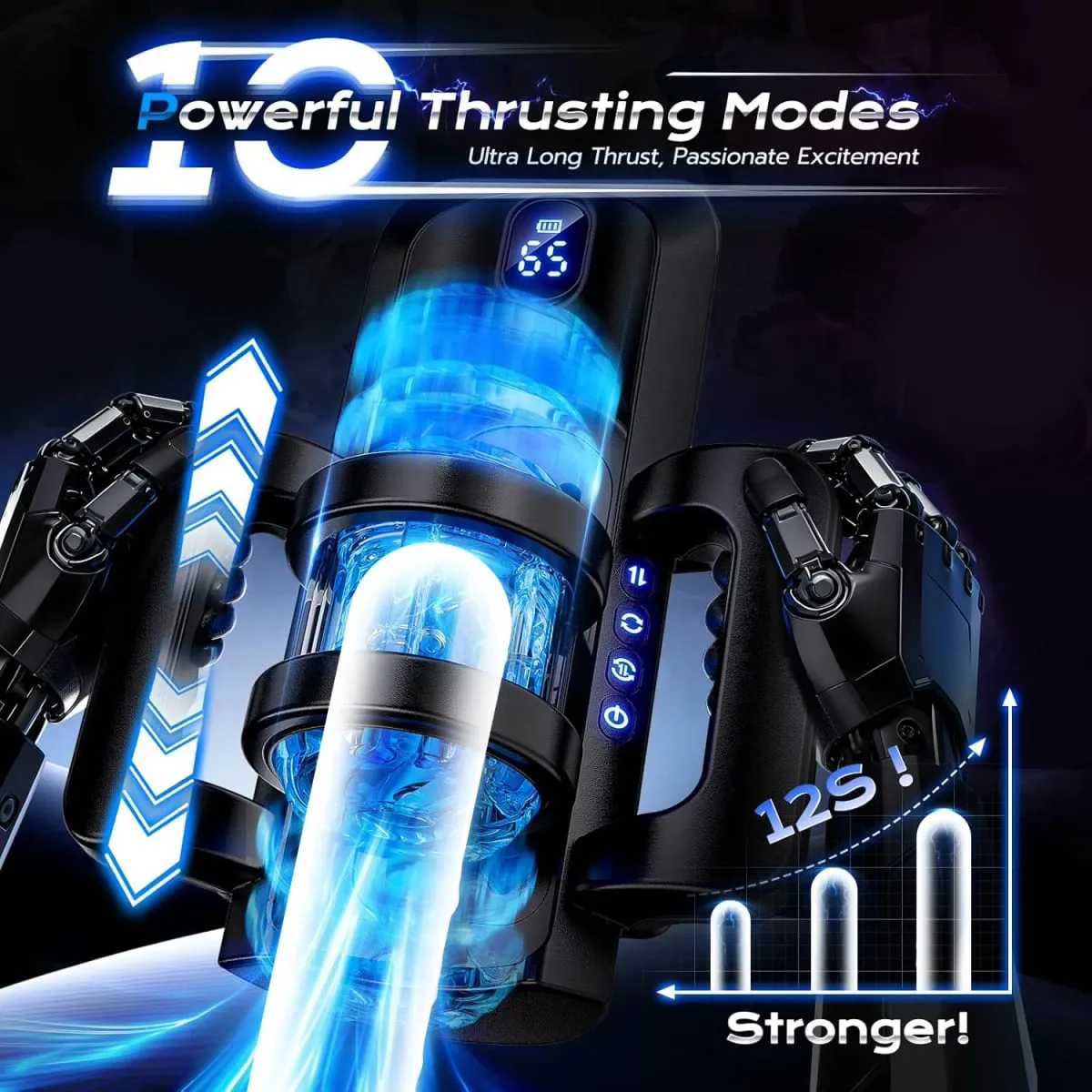 2026 New Automatic 12cm Thrusting Rotating Handle Phone Stand Male Mastusbafor Cup Pocket Puzzy Blowjob Machine Sex Toys For Men