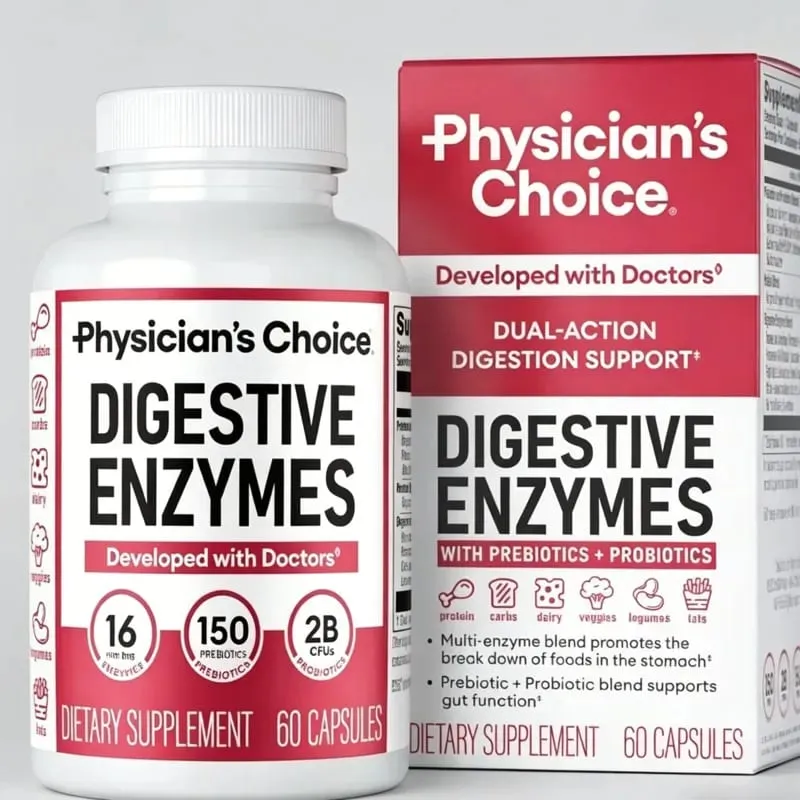 Digestive Enzymes - Gut Health Multi Enzymes Organic Prebiotics & Probiotics for Digestive Health — image 1