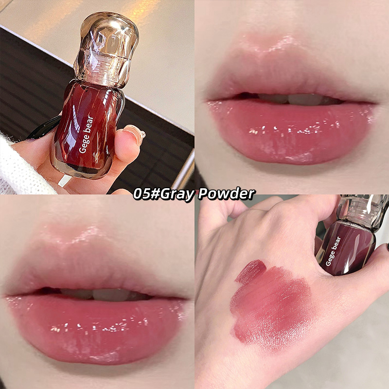 Pomadka do ust Gege Bear Crystal Gloss — Jesienno-zimowa formuła nawilżająca z lustrzanym połyskiem Wykończenie młodzieńczy efekt wypełnienia