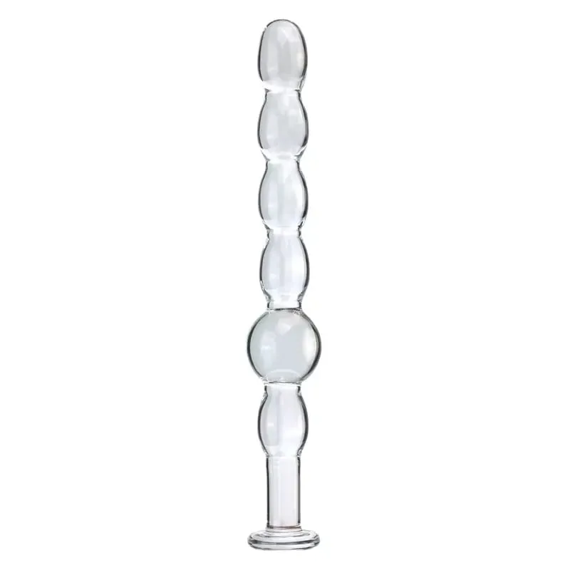 Glass Anal Plug Six styles Pulling Beads Dual Use Small Dildos Butt Plugs Masturbation Posterior Dilation Adult Sex Toys