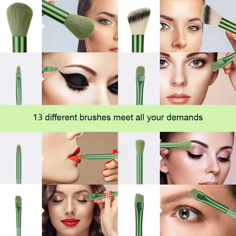 13Pcs Makeup Brush Set Make Up Concealer Blush Powder Brushes Eye Shadow Highlighter Foundation Brush Cosmetic Beauty Tool