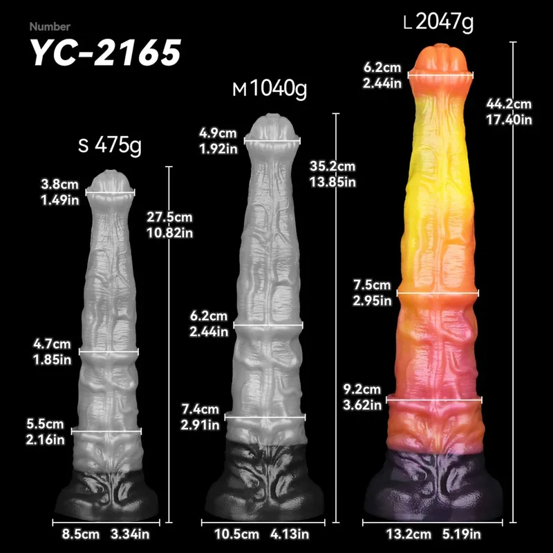 3 size S M L Colorful Large Long Silicone Fantasy Horse Dildo With Suction Cup Anal Dildo Penis Sex Toys for Women Men — image 17