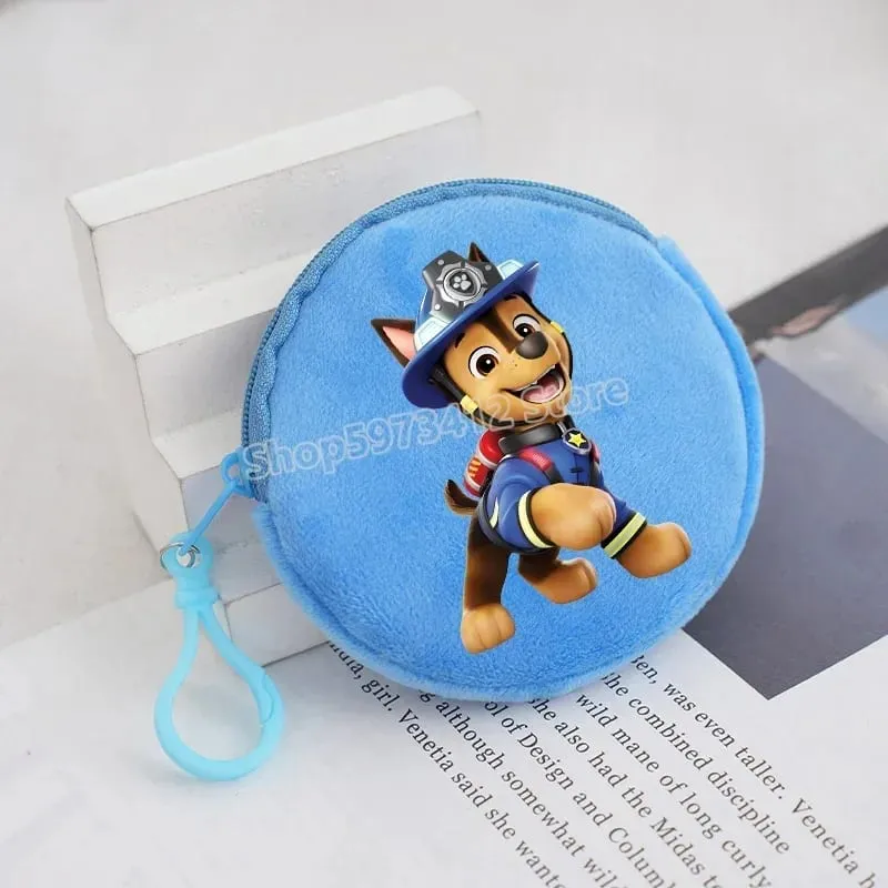 Paw Patrols Round Wallet Cute Keychain Bag Printing Coin Zipper Purse Anime Small Change Bags Convenient Mini Storage Pouch Gift — image 37