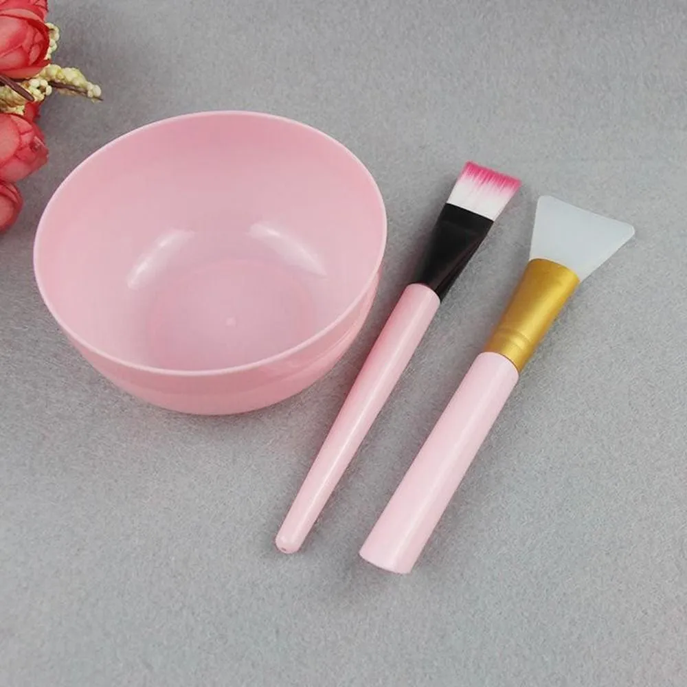Sada misky na míchání pleťové masky DIY Nástroj na míchání obličejové masky se silikonovou maskou Mísa na make-up štětce Špachtle Krása Péče o pleť Krása Zdraví