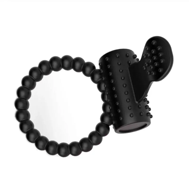 Super-stretchy Vibrating Cock Ring Rabbit Ears Stimulator Delay Erection Penis Ring Mutual Couple Sex Toy Waterproof Silicone