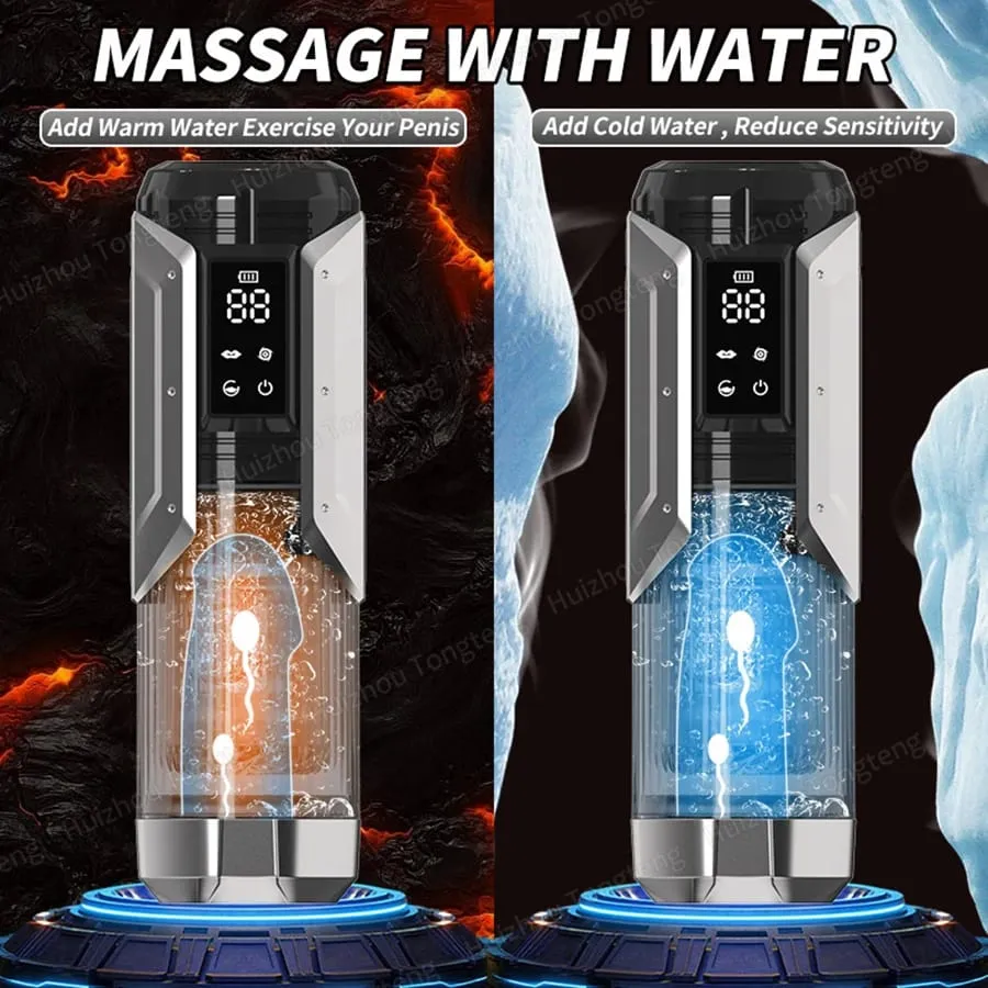 Automatic Blowjob Machine Hands Free Stroker Strap On Harnes Sex Toy with 7 Thrust & Rotate &Sucking& Vibrating Modes Adult Toys — image 5