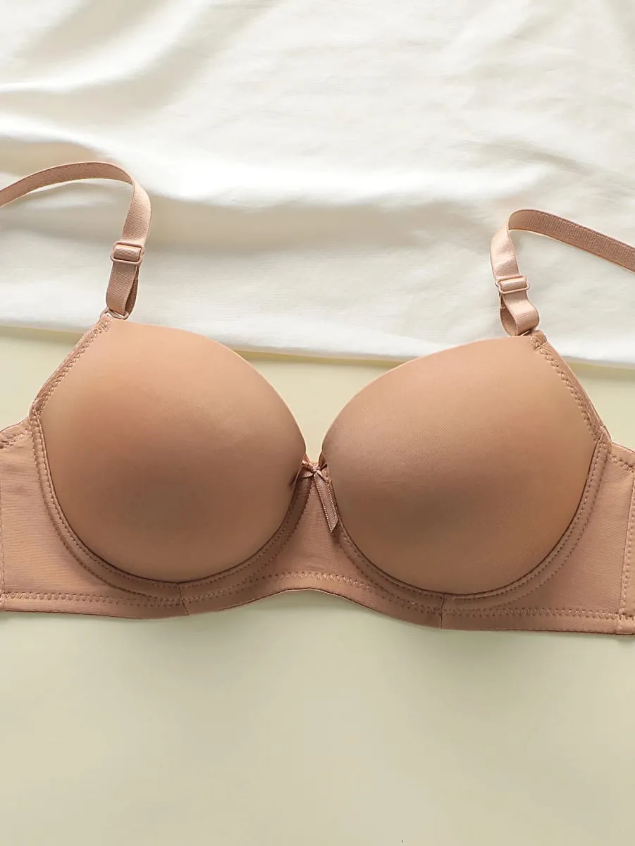 best-seller New 2-piece Combination Color Solid Color Bra Set Sexy Lingerie Set push up bra set minimalist set A2127