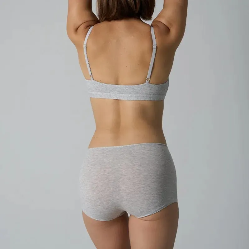Cotton Bralette Seamless Breathable Underwears Lingerie Sets for Women's Fitness Sports Bras Panties Ladies No Bra Pad Intimate — image 4