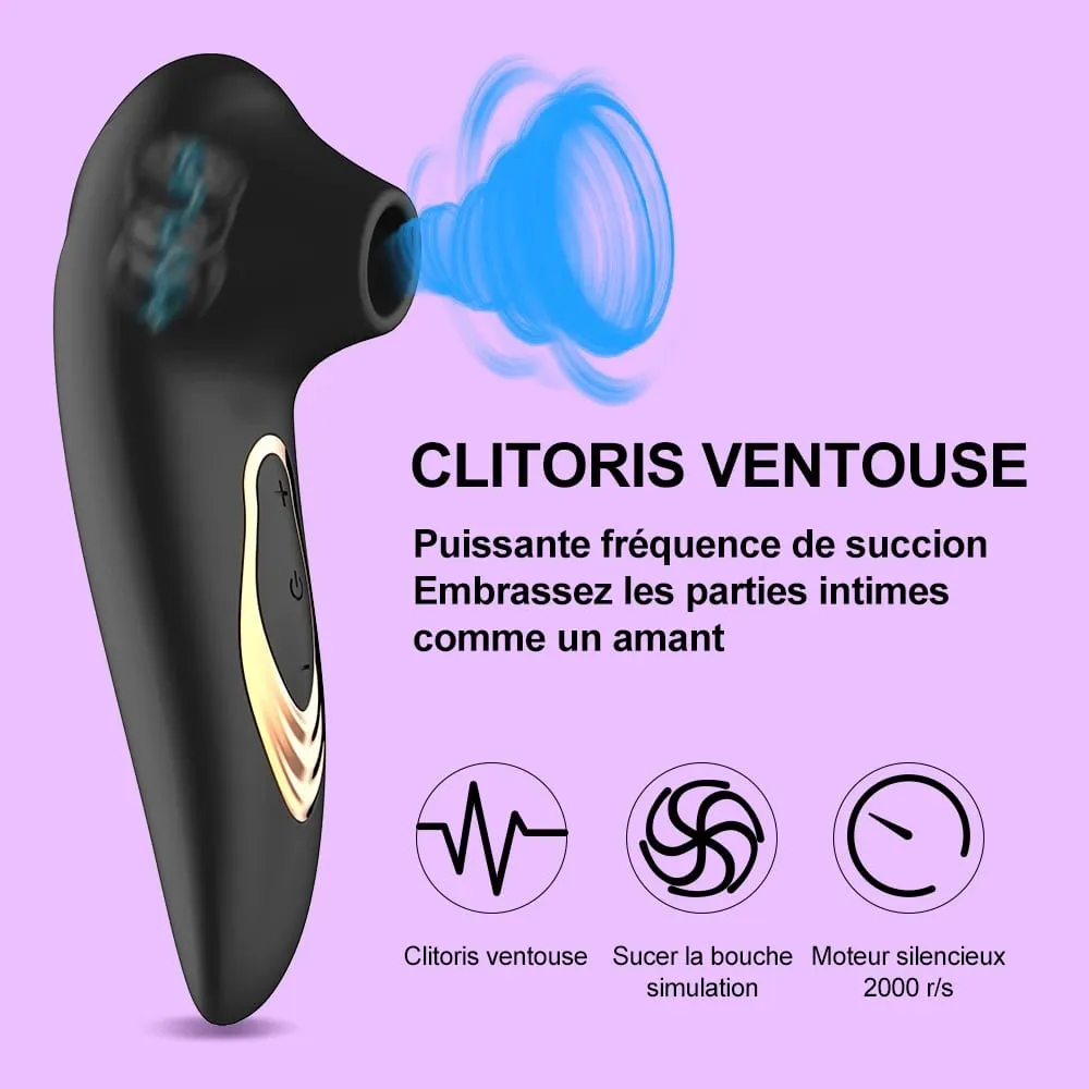 Clit Sucker Vibrator Vacuum Sucking Vibrating Clitoris Nipples Stimulator Female Masturbator Adult Goods Sex Toy for Women — image 2