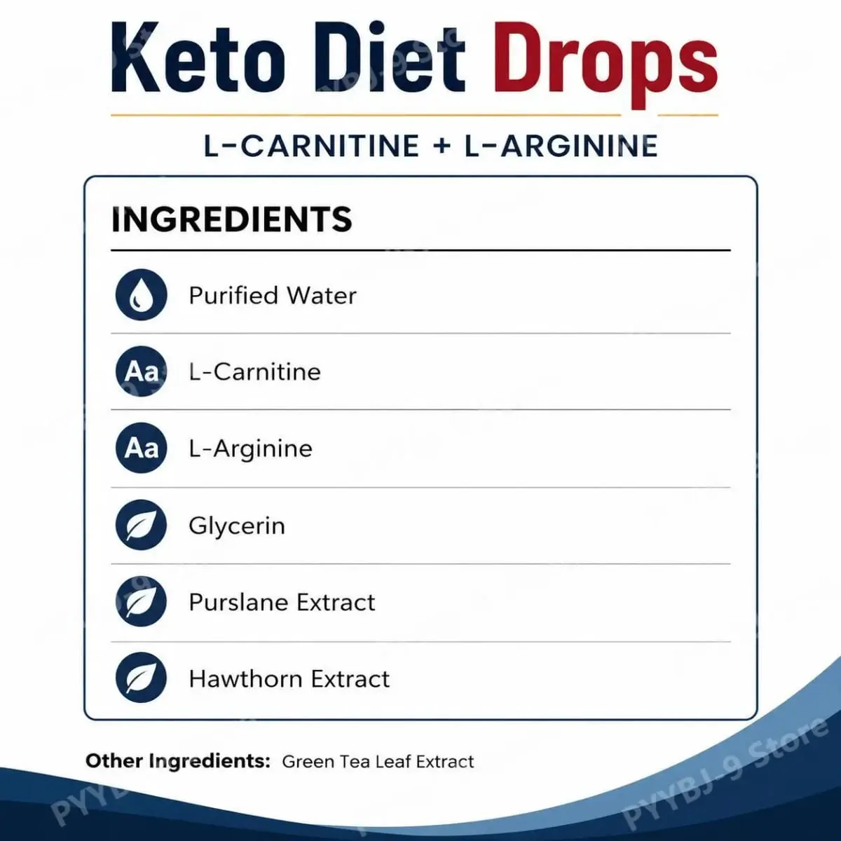 Googeer Keto Diet Drops New Formula with L-Carnitine Tartrate and L-Arginine HCl Plus Green Tea Leaf Extract 2 Fl Oz (60 ML) — image 6