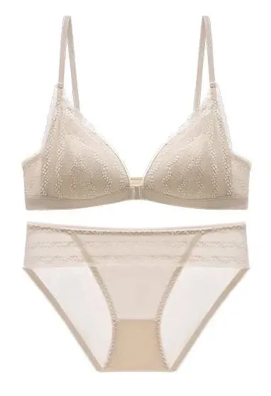 Push Up Bra for Small Breasts - Front Close Lace Bralette Wireless Demi Triangle Cup Sexy Underwear Thin Demi Cup Small Chest — image 13