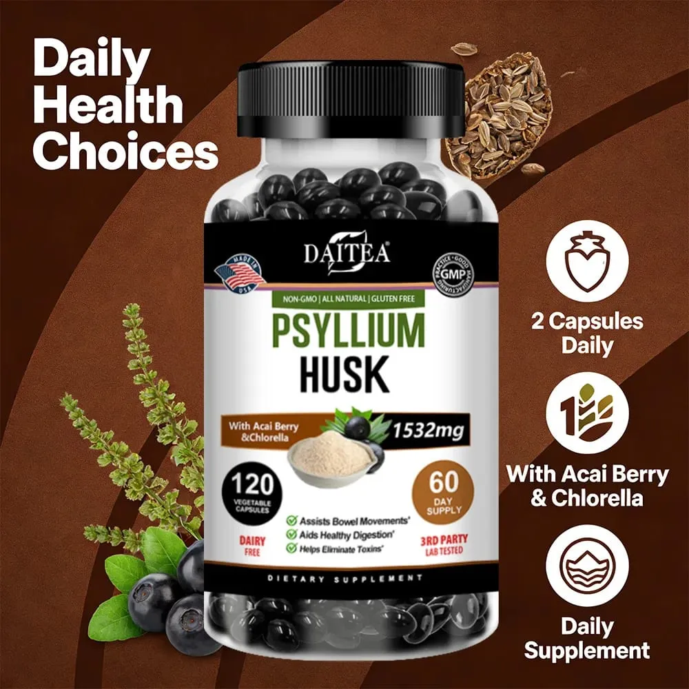 Psyllium Husk - Contains Natural Psyllium Husks To Benefit Intestinal and Digestive Health and Enhance Immunity — image 3