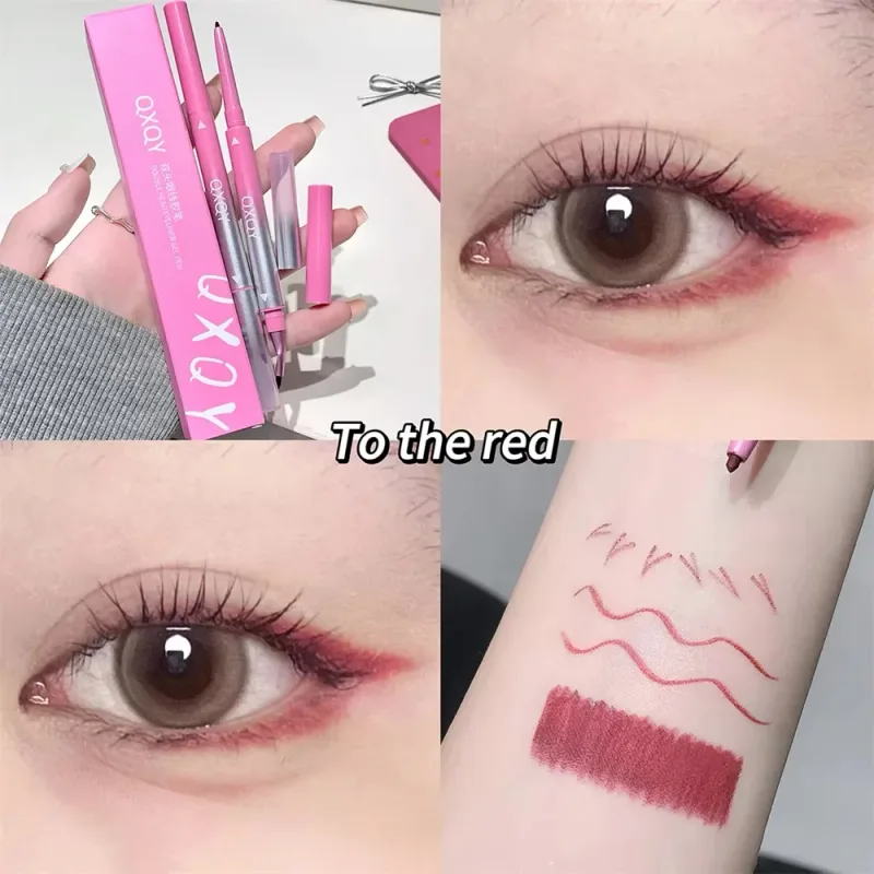 Punk Red Eyebrow & Eyeliner Gel 2 In 1 With Angled Brush Smudge-Proof Waterproof Creamy Smooth for Brows & Under Eye Makeup — image 7