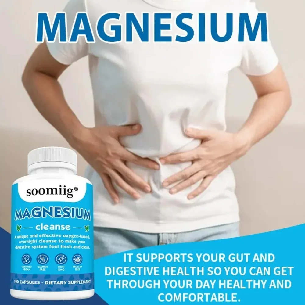 Magnesium Colon Cleanse Detox Occasional Constipation Relief Natural Ingredients Beneficial for Digestion and Gut Health — image 3