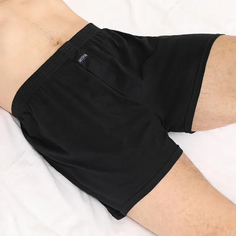 Men's Aro Pants Underwear 100% Pure Cotton Home Sleeping Pants Loose Breathable Men's High Waisted Four Corner Boxers Shorts — image 18