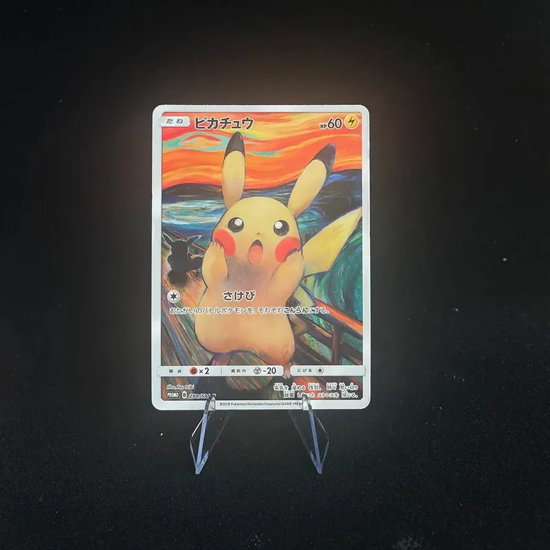 DIY Japanese Version Self-made Card Sm-P Promo Psyduck Eevee Mimikyu Rowlet Munch A Retrospective Collectibles Trading Card