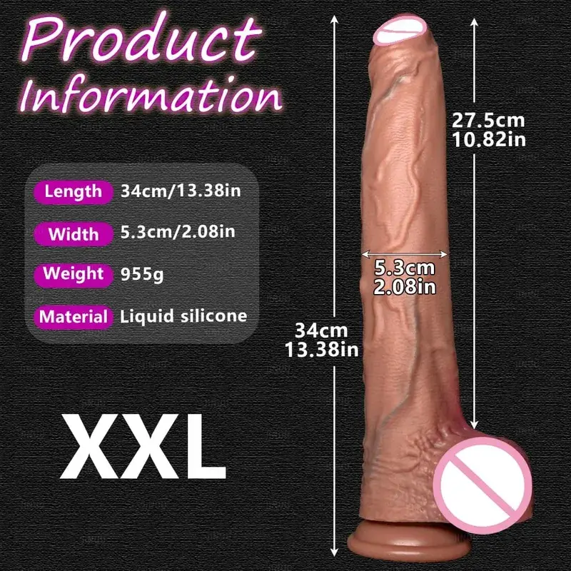 Realistic 5 Sizes Big Dildo Silicone Suction Cup Huge Penis Couples Masturbation Soft Cock Woman Man Anal Adult Sex Toy — image 15