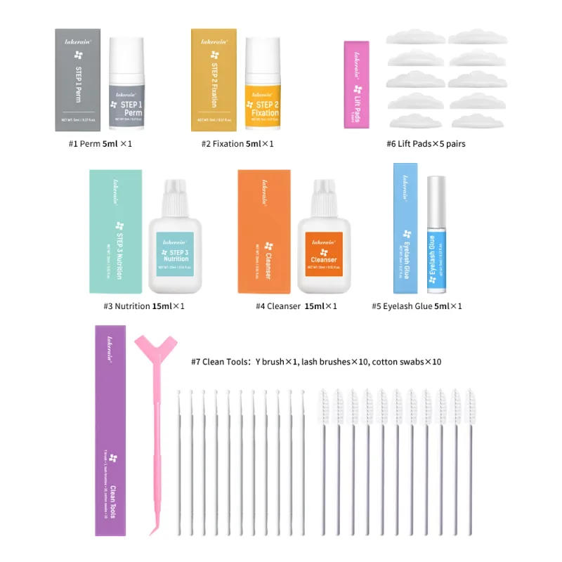 Eyelashes Lifting Kit Beauty Set Of Curly Eyelashes Eyebrow And Eyelashes Enhance Appearance Of Curly Tools Lash Perm Eye Makeup