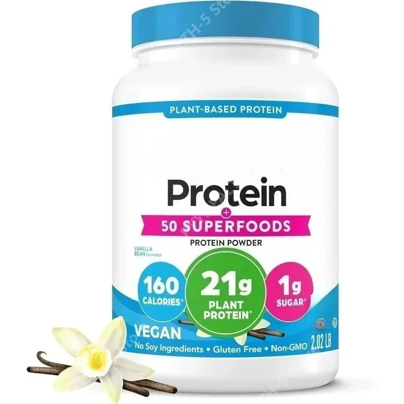 Vegan Protein Powder 21g Plant Based Protein 8g Prebiotic Fiber No Lactose Support Daily Nutritional Health 2.02 Lb — image 7