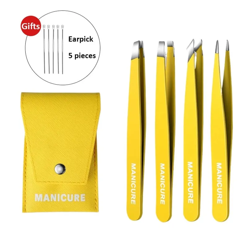 Eyebrow Tweezer Colorful Hair Beauty Fine Hairs Puller Stainless Steel Slanted Eye Brow Clips Removal Makeup Tools — image 13